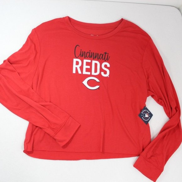 Campus Lifestyle Tops - Campus Lifestyle Womens Genuine Merchandise Cincinnati Reds Long Sleeve Size XL